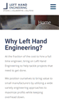 Mobile Screenshot of lefthandengineering.com